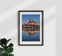 Mockup Fotokunst von Achim Thomae: Blaue Stunde über der Albrechtsburg in Meißen.