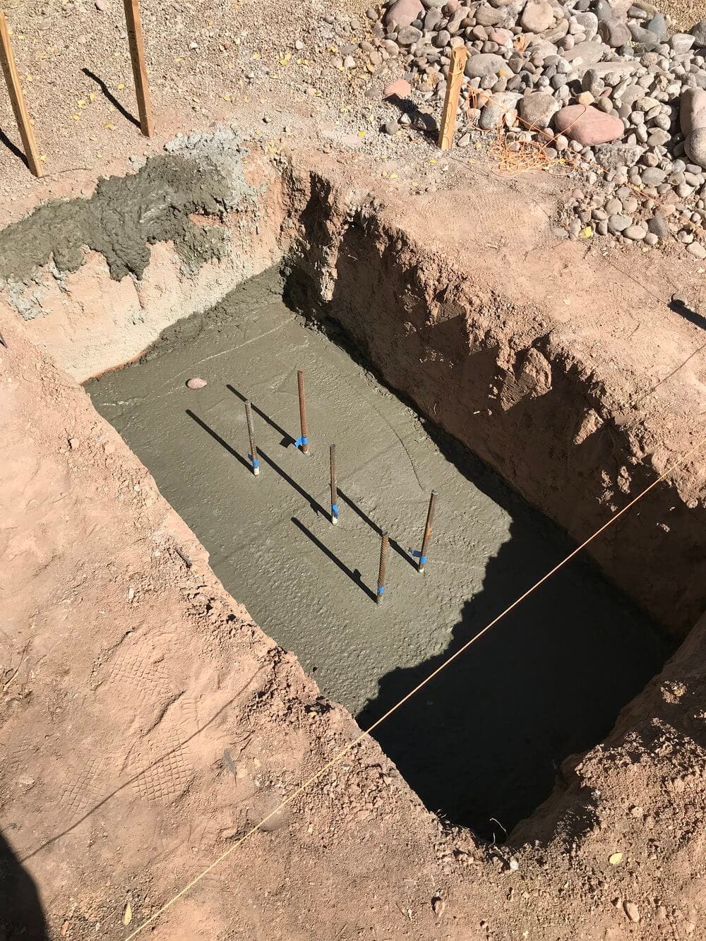 BUILD PATIO COVER - STRENGTHENING THE BASE