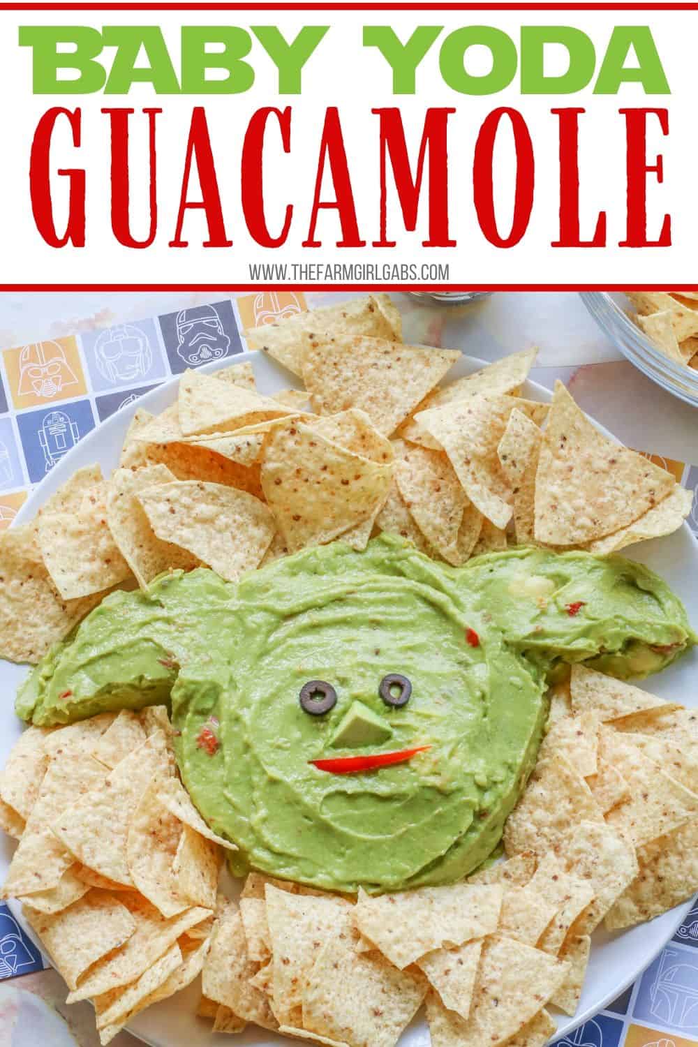 Whether it's Cinco de Mayo or Star Wars day, this Baby Yoda Guacamole Platter is the fun entertaining recipe that Star Wars fans will think is out of this world. Everyone loves an easy guacamole recipe and this one is perfect for the Baby Yoda fans in your life.