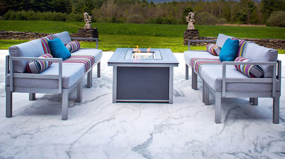 Telescope Casual Ashbe Patio Set with Fire Pit