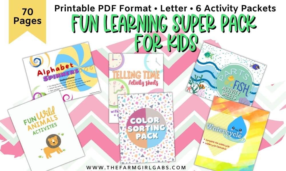 Fun learning activity pages for kids