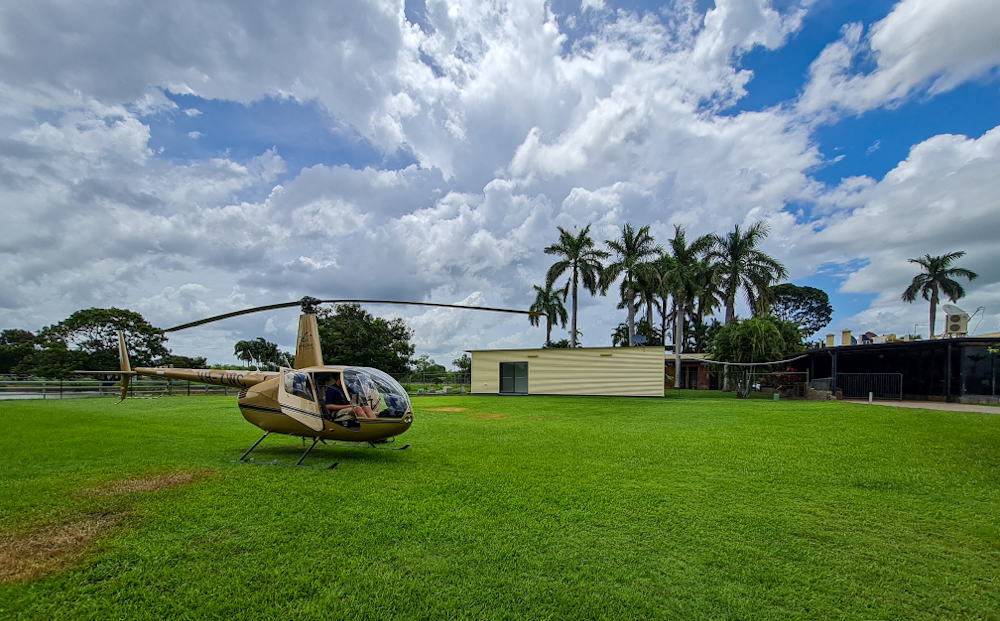 Helicopter pub crawl Darwin