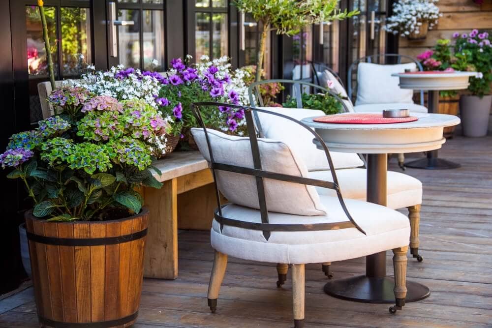 GARDEN TABLE WROUGHT IRON PATIO FURNITURE IDEAS