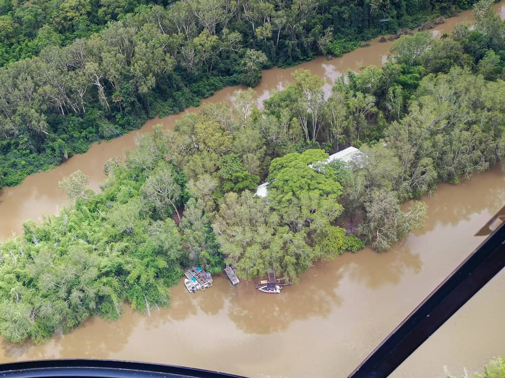 Goat Island from the air
