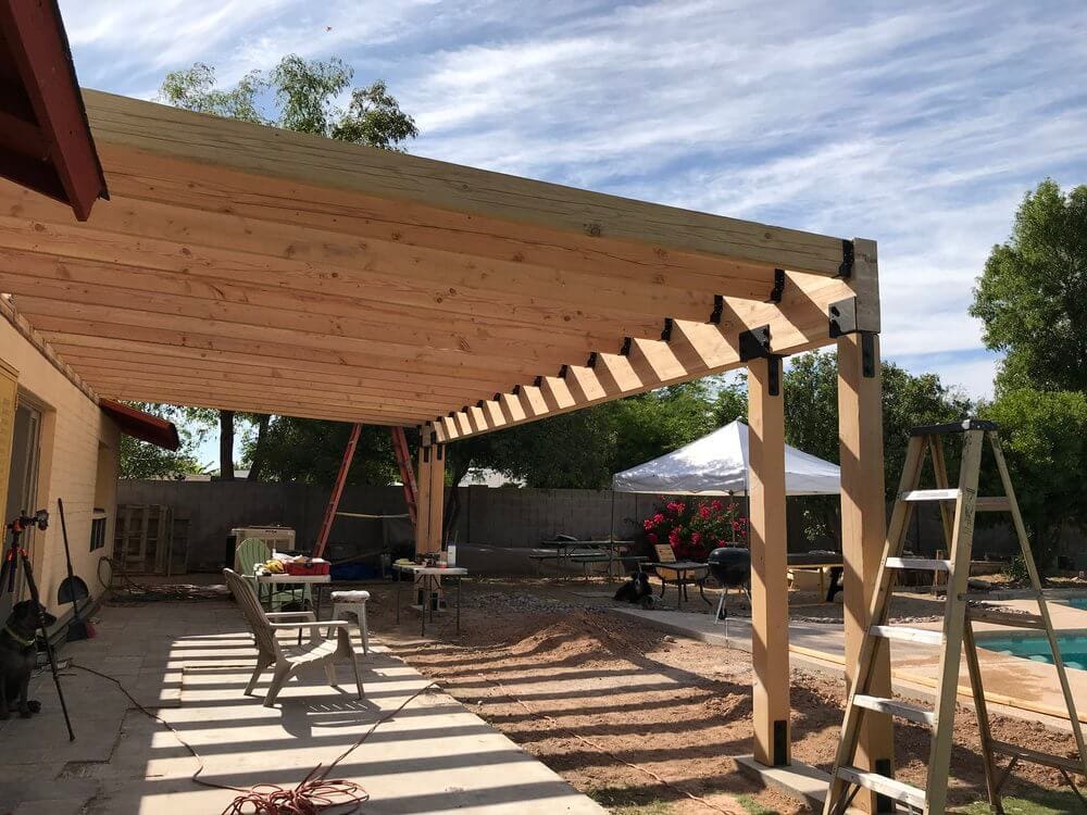 BUILDING THE FRAME PATIO COVER