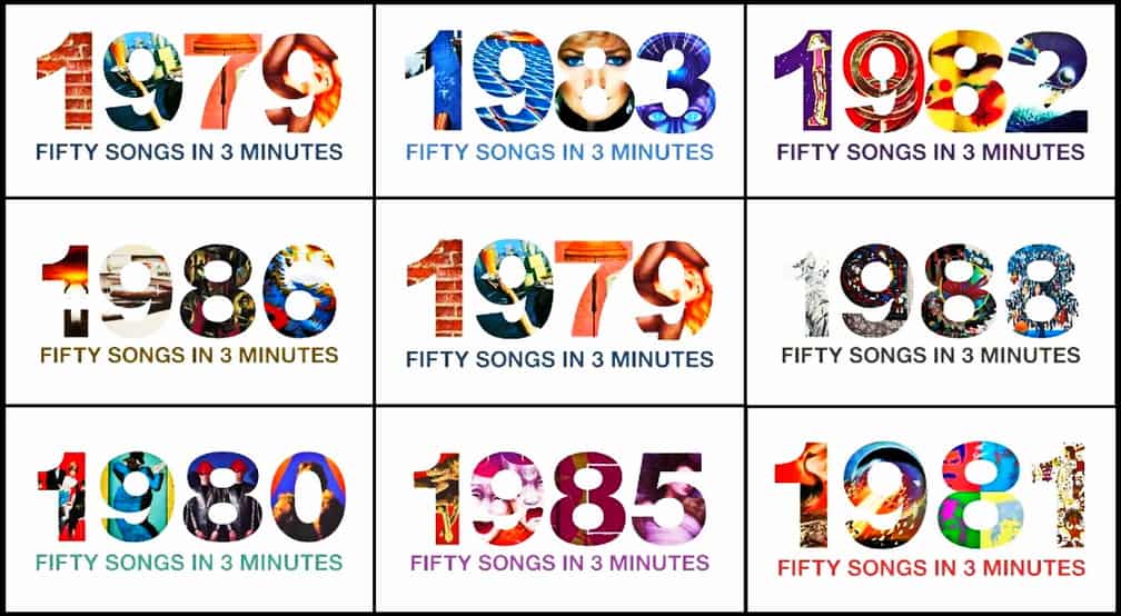 50 Músicas por ano em 3 minutos (1979-89) 1 50 Músicas em 3 minutos