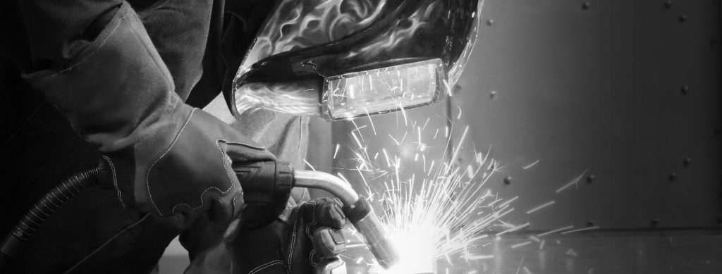 Welder using Bernard semi-automatic MIG gun