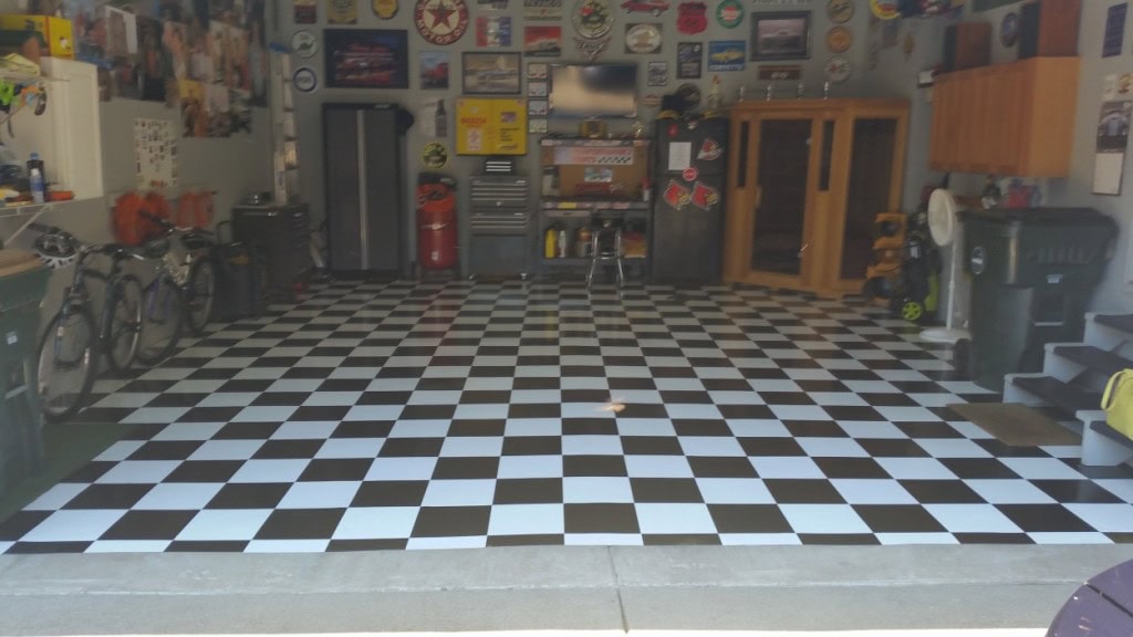 garage floor tile installation