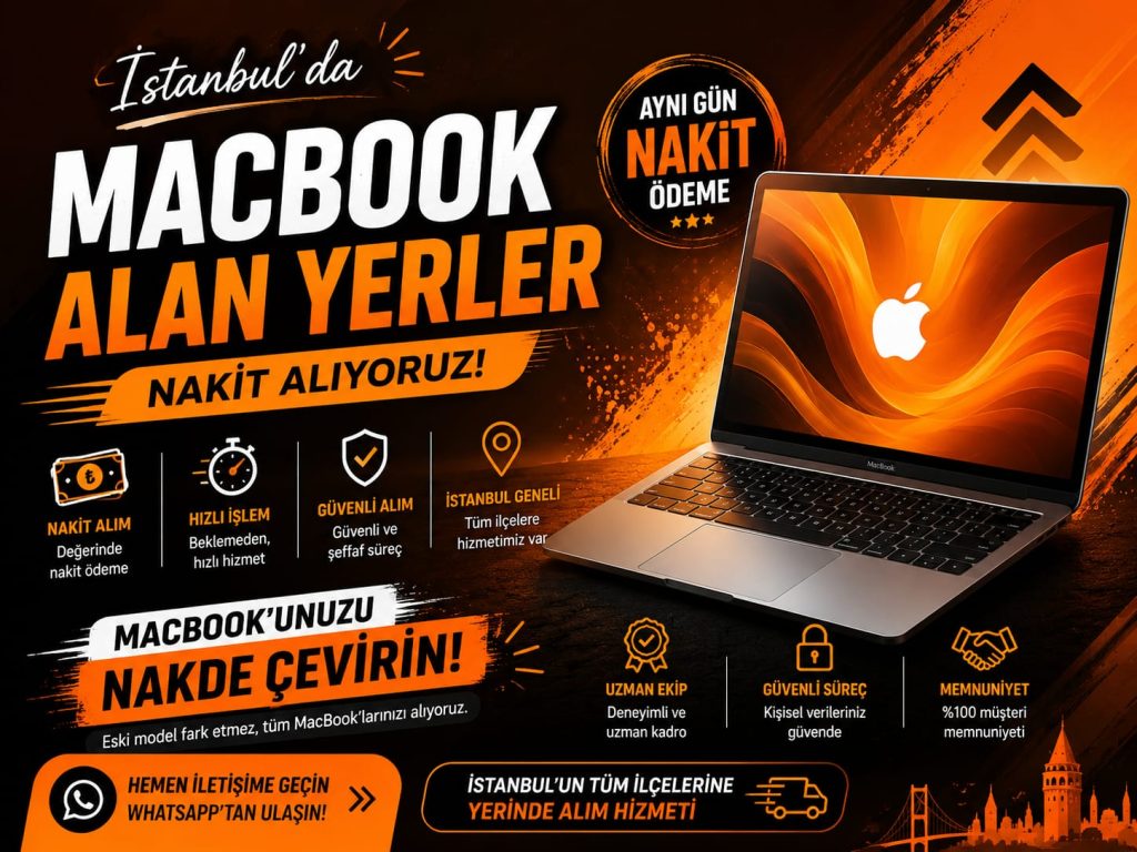 Apple Cihaz Alan Yerler | MacBook, iMac ve iPad Hızlı Alım
