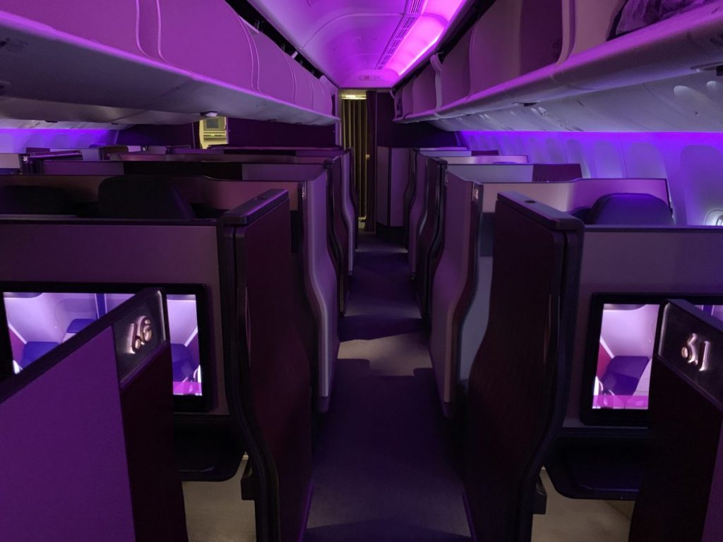 QSuite von Qatar Airways von Frankfurt nach Doha QSuite von Qatar Airways von Frankfurt nach Doha
