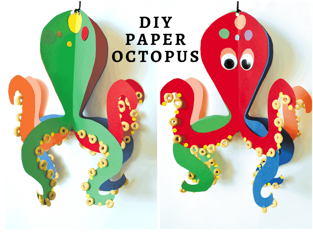 How to make a Paper Octopus DIY Kid's Crafts Raising World Children