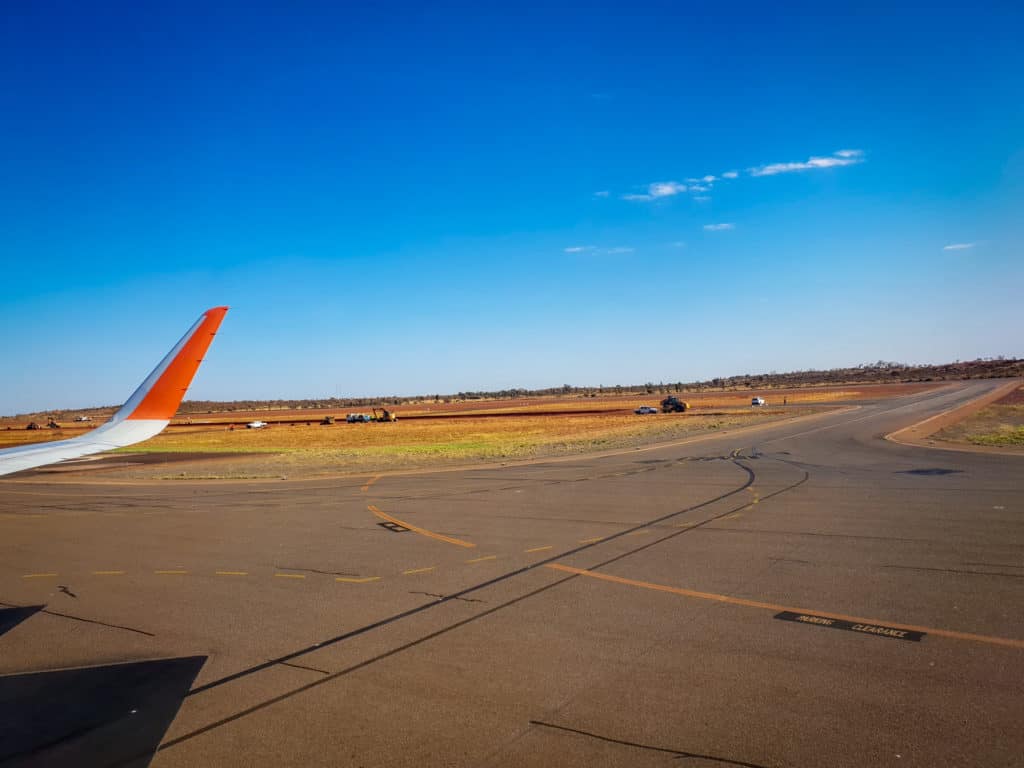 Tarmac at Ayers rock airport