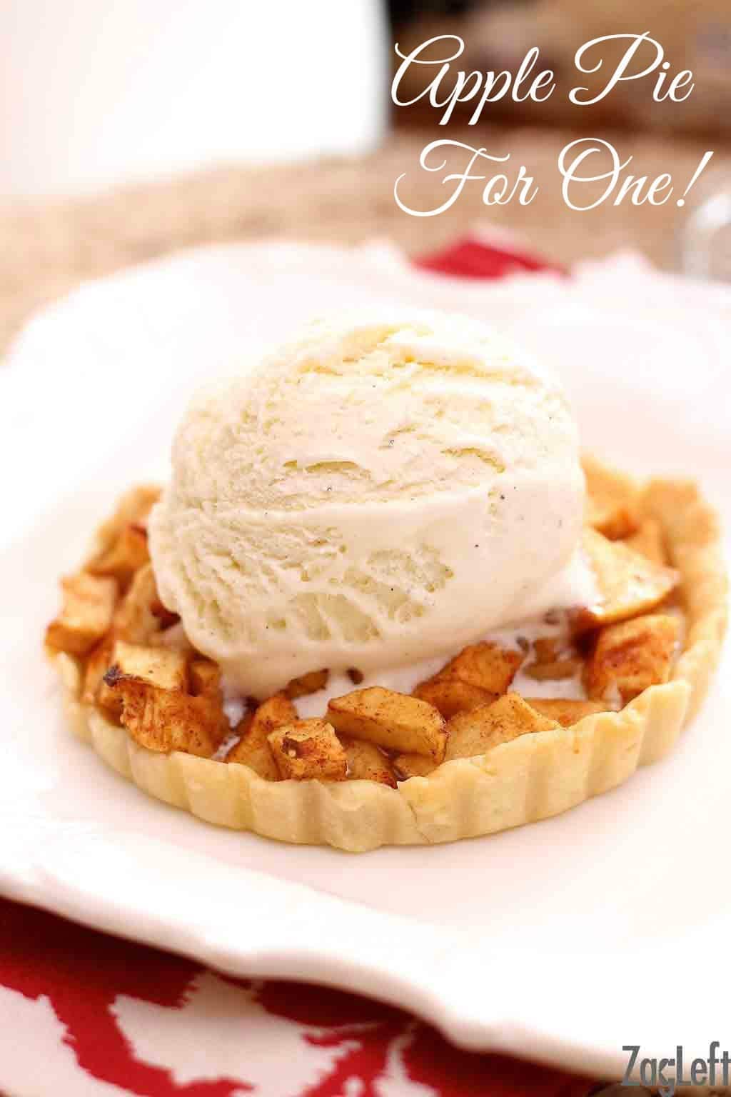 Apple Pie Recipe Single Serving Dessert One Dish Kitchen