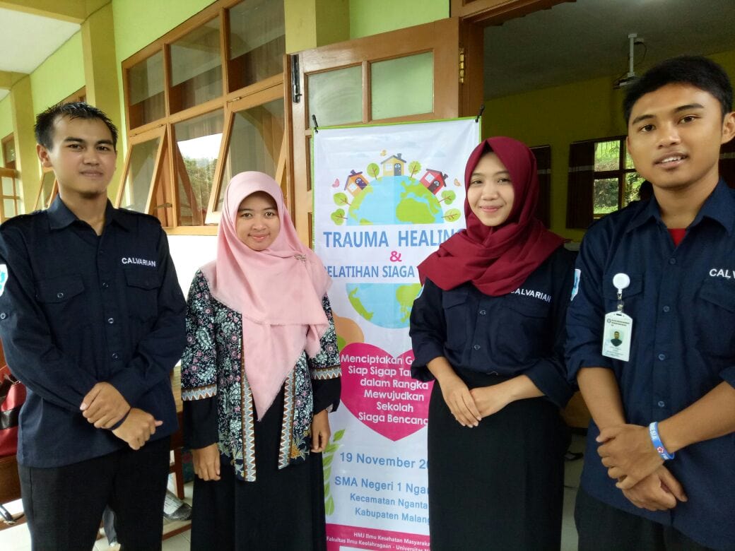 Hadapi Bencana, Siswa SMAN 1 Ngantang Dilatih Sigap dan Tanggap