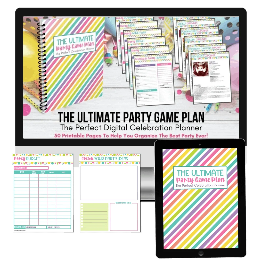 Plan the perfect party. This Ultimate Party Celebration Planner has all the planning pages needed to organize a successful party celebration.