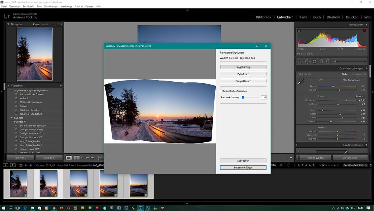 Tutorial Panoramabild 3 Fotograf Andreas Pöcking Tutorial Panoramabild 3