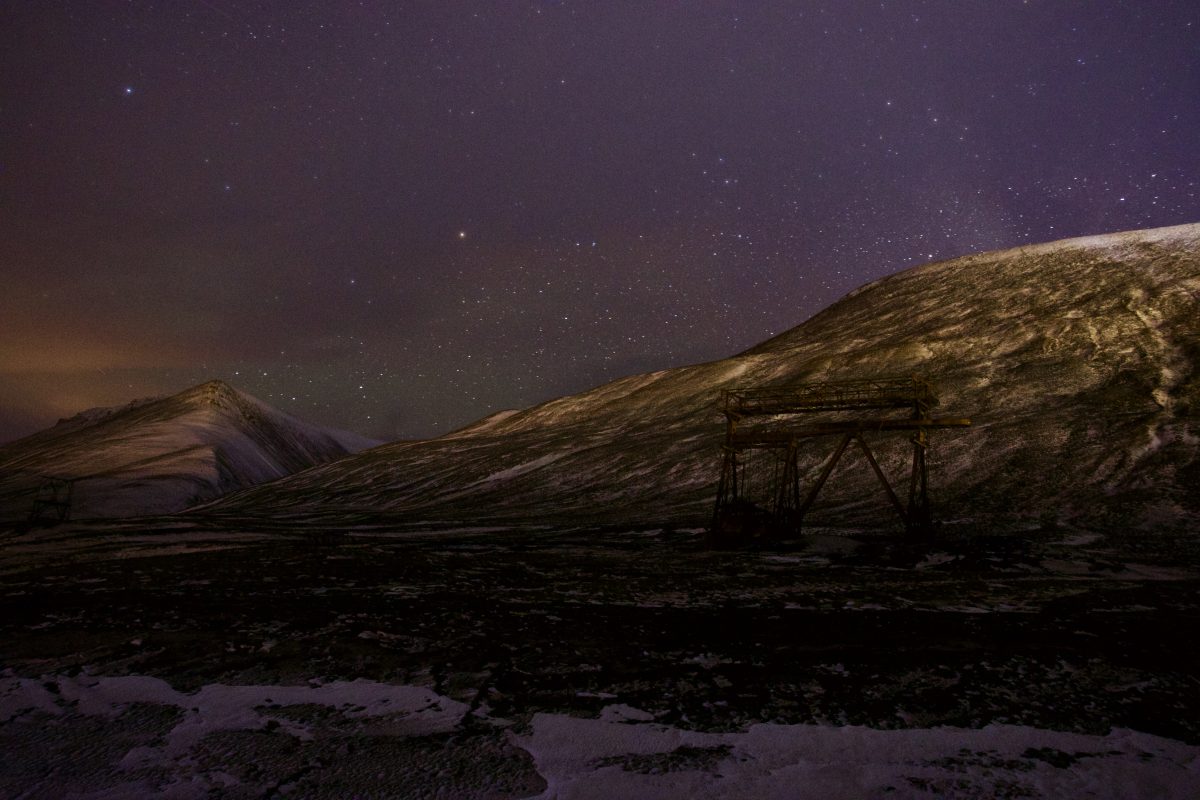 Nordlichter in Longyearbyen Spitzbergen Nordlichter in Longyearbyen Spitzbergen