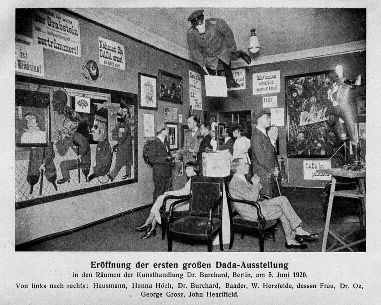 What is Dadaism or Dada Art? 3 Grand opening of the first Dada exhibition Berlin 5 June 1920 Dadaism