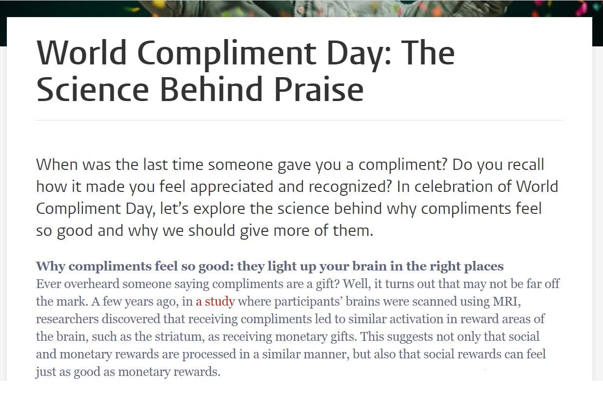 give compliments to start conversations compliments to open conversation
