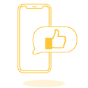 Phone Icon with Facebook Thumbs Up Pop Out | Channel Assistant Phone Icon with Facebook Thumbs Up Pop Out | Channel Assistant