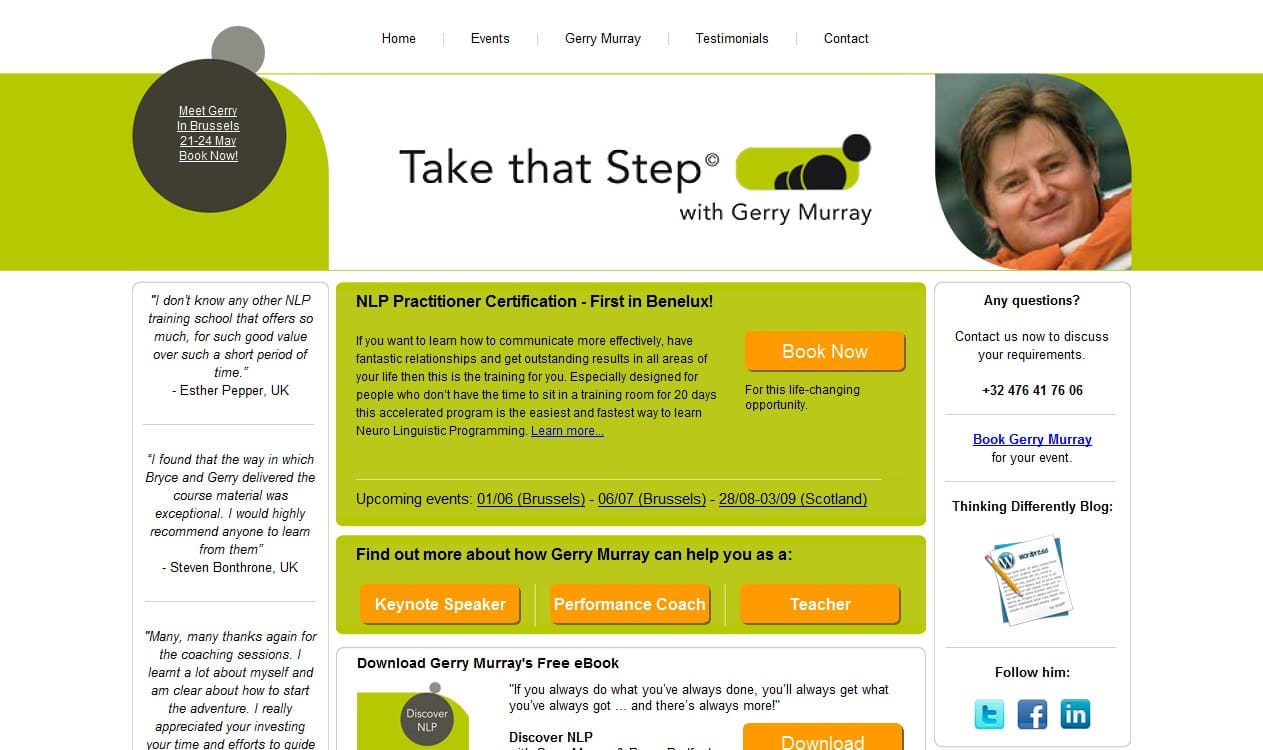 Gerry Murray website