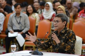 Salah satu Capim KPK, Johan Budi SP, saat mengikuti test wawancara yang dilakukan Pansel KPK, beberapa waktu lalu