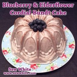 blueberry elderflower bundt