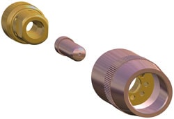 Image of the Centerfire Consumables nozzle, contact and diffuser