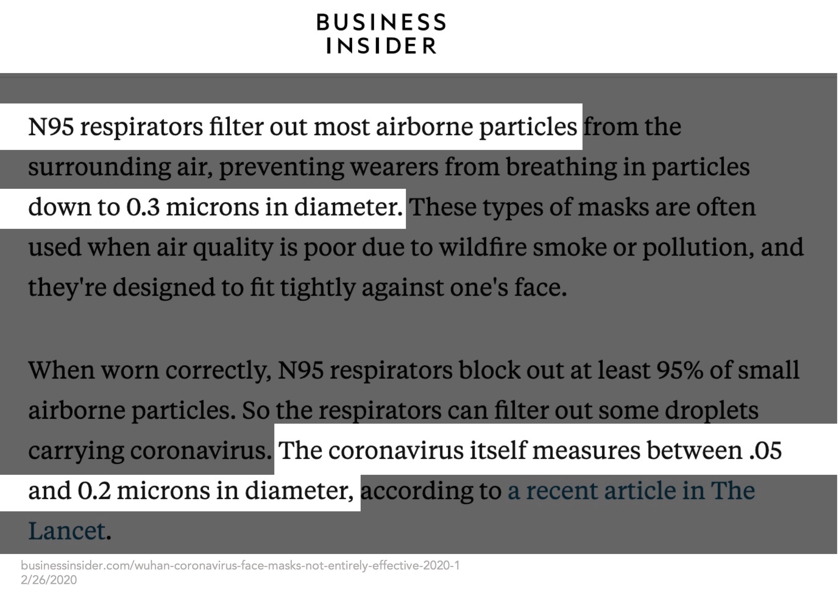 Business insider: can masks protect you from COVID?