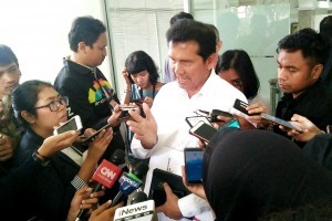 PANRB Minister Asman Abnur gives statement to reporters after a Limited Meeting, at the Presidential Office, Jakarta, Tuesday (26/6). (Photo by: Rizki/Public Relations Division)