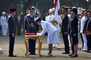 President Jokowi at the inauguration of TNI/Polri officers at the Merdeka Palace, Jakarta, Thursday (7/19). (Photo by: Oji/Public Relations Division).