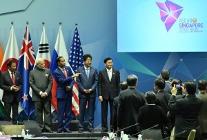 President Jokowi attends the East Asia Summit, at the Suntec Convention Center, Singapore, Wednesday (15/11). (Photo by: BPMI Presidential Secretariat)