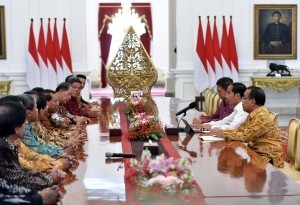 President Jokowi receives the Central Committee of the Indonesian Pentecostal Church (PGPI) on Friday (3/11), at the Merdeka Palace, Jakarta