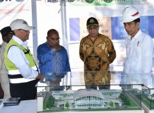 President Jokowi visits Nabire Regency, Papua Province, Wednesday (20/12) to visit a project site for the development of Douw Aturure Airport. (Photo by: Bureau of Press and Media)