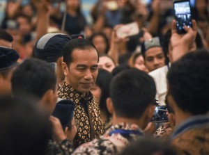 President Jokowi responded to the press after opening XXXVI GAMKI Congress, in Bogor, West Java, Friday (9/14).(Photo: Agung/ Public Relations of Cabinet Secretariat)