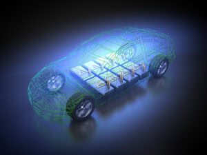 Battery pack in an electric car
