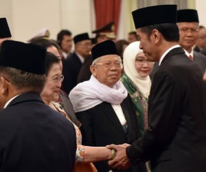 President Jokowi at the inauguration of Advisors and Head of UKP PIP at the State Palace (Photo: PR/Rahmat)