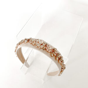 KENZIE - Rose Gold Bridal Headband