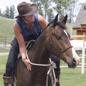 spartacus-american-paint-gelding riding with ropehalter