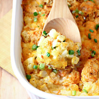 Buffalo Chicken Potato Casserole