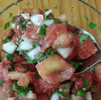 homemade pico de gallo