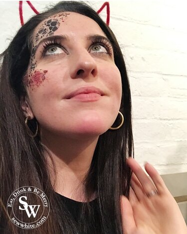 Jenny Conlon writer at the Whittard Glossy Box Halloween Party