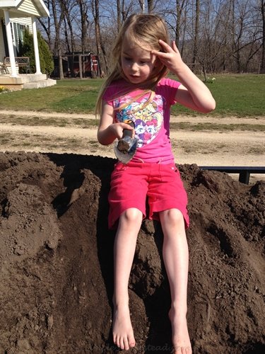 garden soil (and playground) | ASimpleHomestead.com