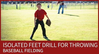 baseball fielding isolated feet