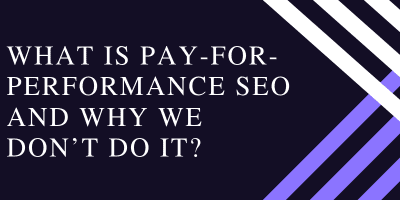 Does performance based SEO work?