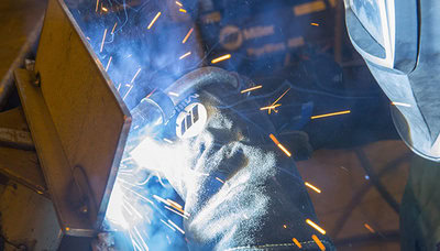 Image of person welding