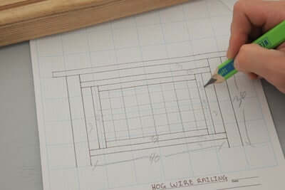 HOG WIRE DECK RAILING - CUTTING THE 2X2 IN SIZE