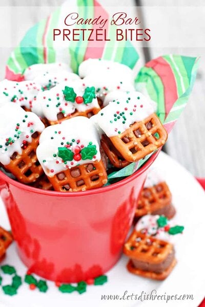 Candy Bar Pretzel Bites