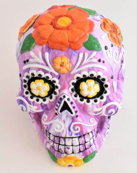 Day of the Dead Crafts and Activities for Kids featured by top Seattle lifestyle blogger, Marcie in Mommyland: sugar skull art 