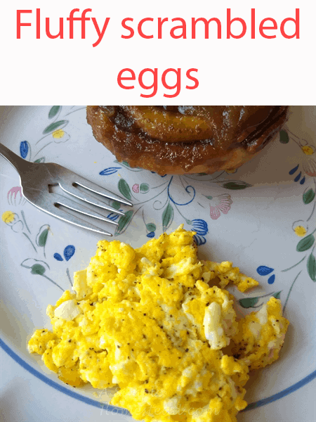 fluffy scrambled eggs